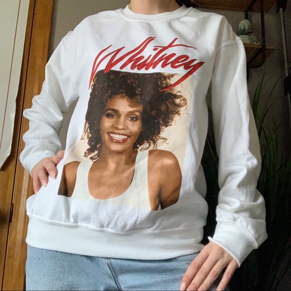 whitney houston sweatshirt